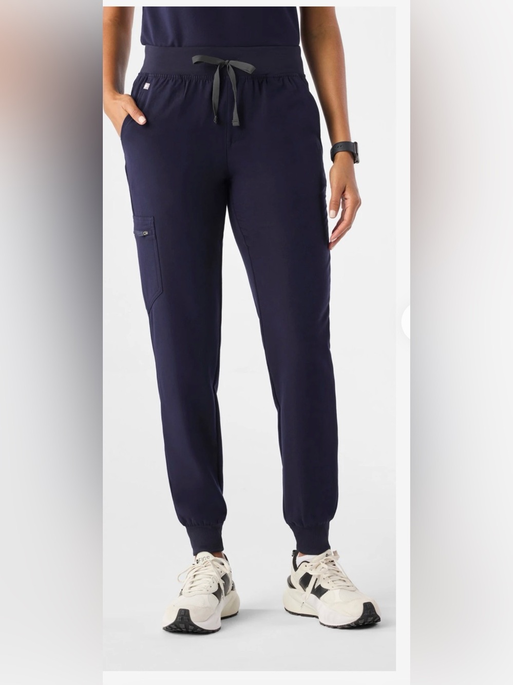Figs Navy Drawstring Cargo Joggers